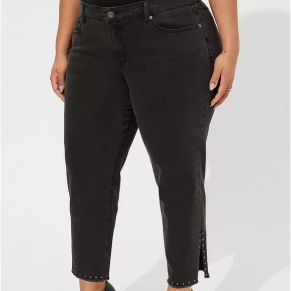 Torrid Perfect Boyfriend Midrise Stretch Ankle Jeans Size 10 - Picture 3 of 7